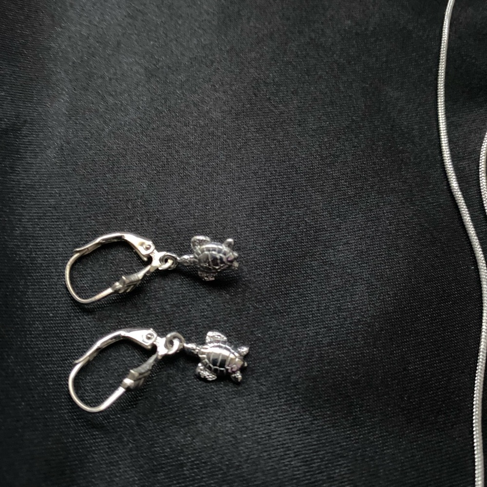 Sterling silver Hawaiian honu gift set